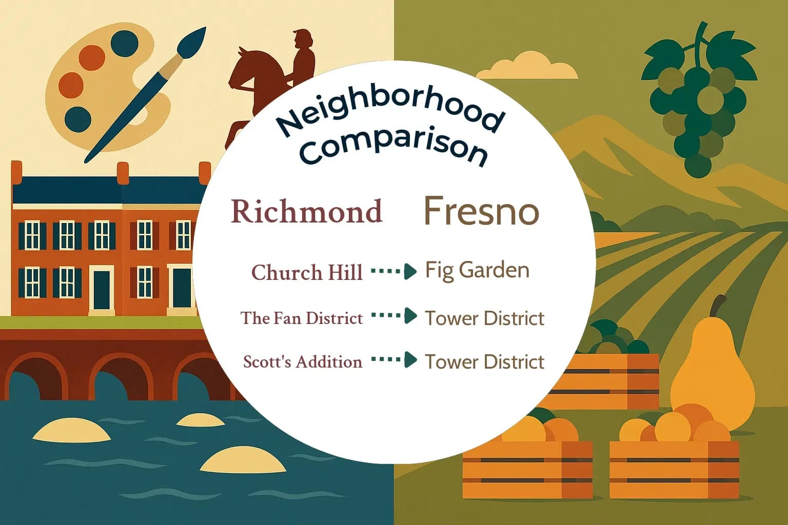Richmond vs Fresno Neighborhood Comparison