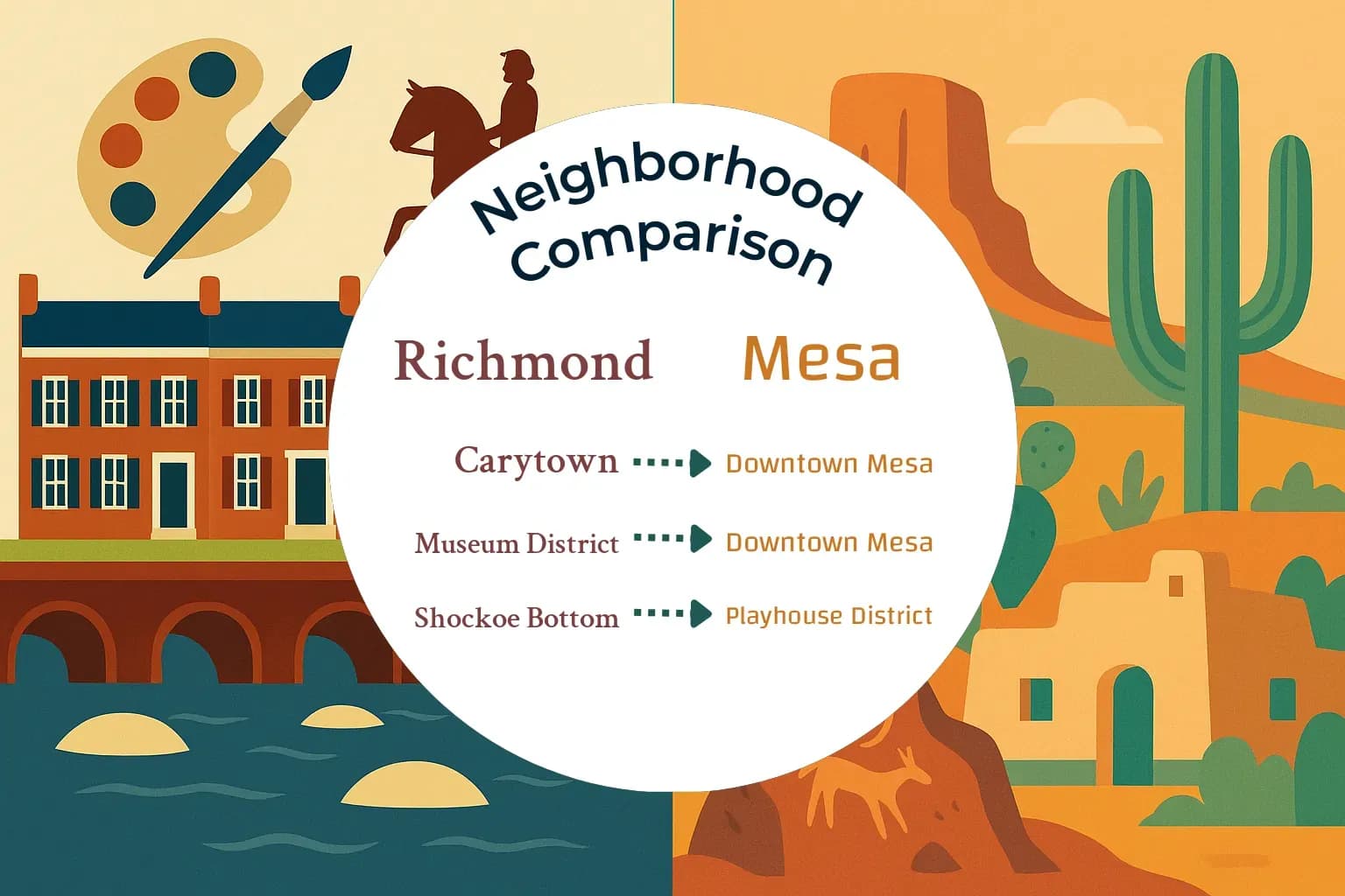 Richmond vs Mesa Neighborhood Comparison