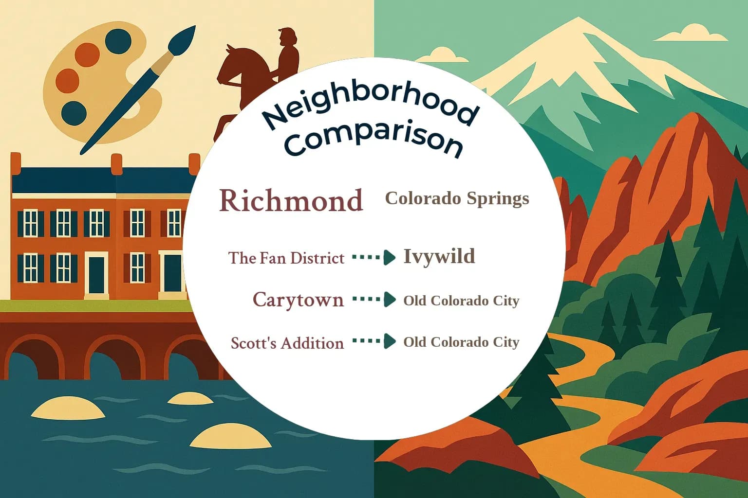 Richmond vs Colorado Springs Neighborhood Comparison