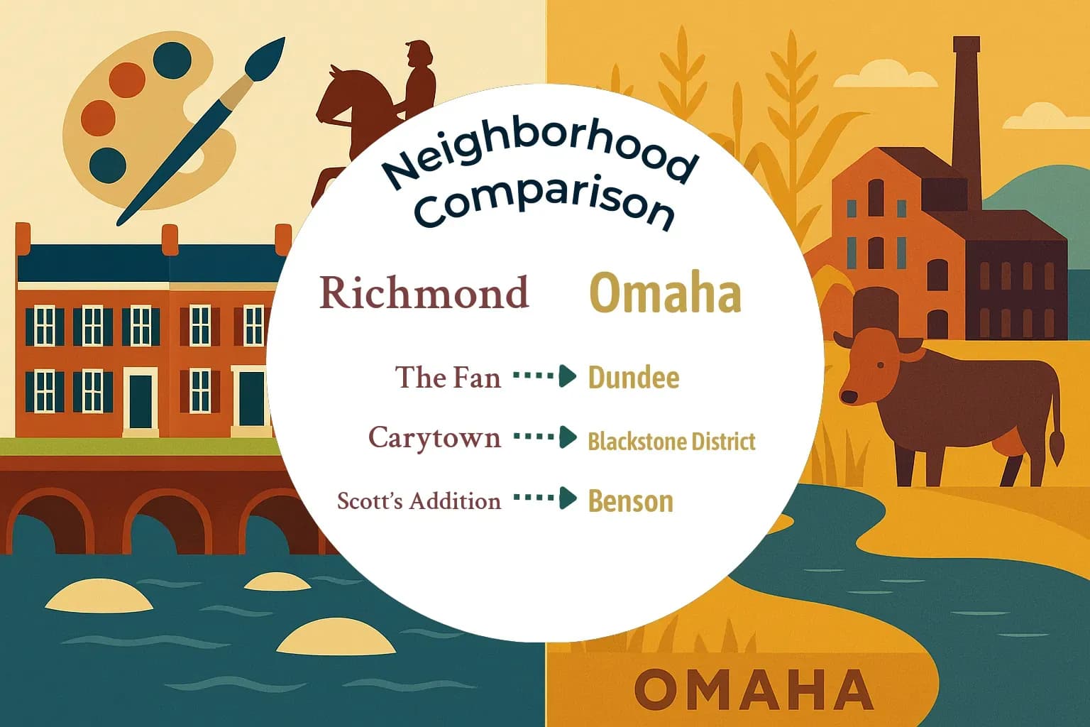 Richmond vs Omaha Neighborhood Comparison