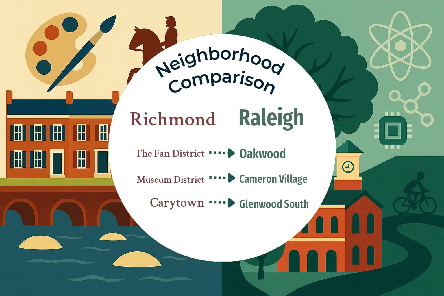 Richmond vs Raleigh Neighborhood Comparison