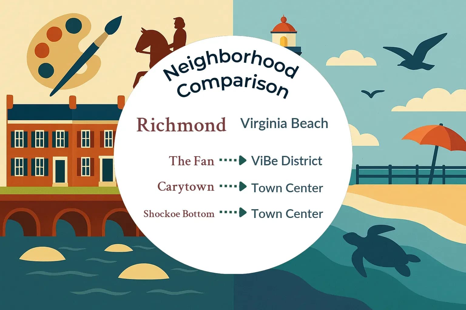 Richmond vs Virginia Beach Neighborhood Comparison