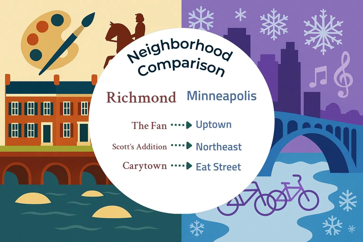 Richmond vs Minneapolis Neighborhood Comparison