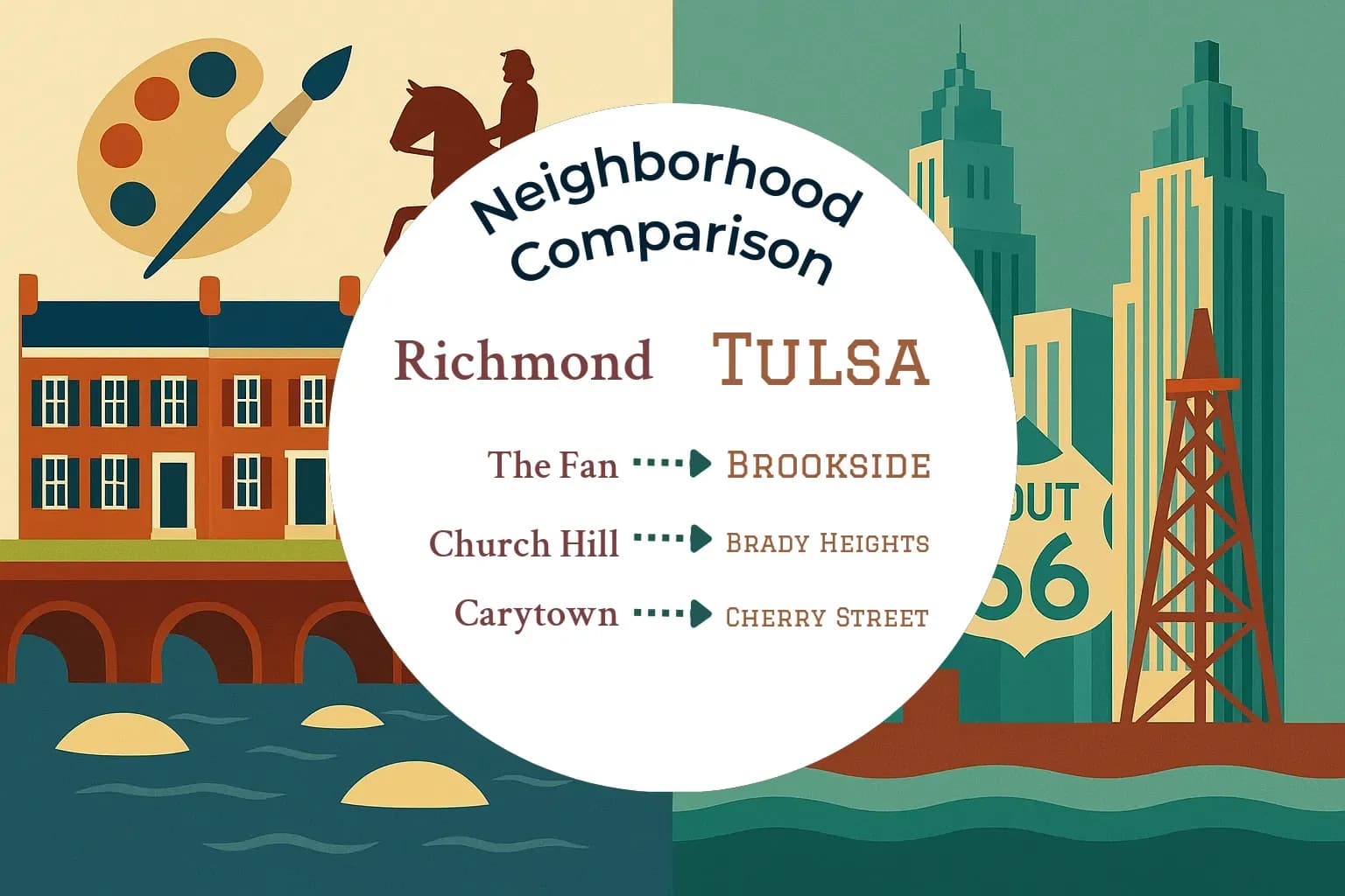 Richmond vs Tulsa Neighborhood Comparison