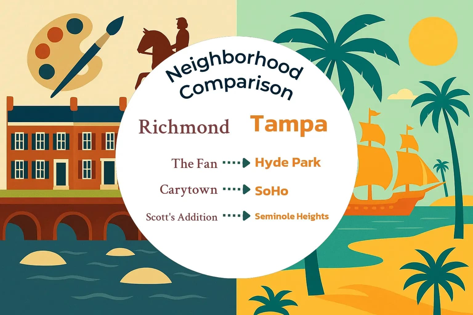 Richmond vs Tampa Neighborhood Comparison