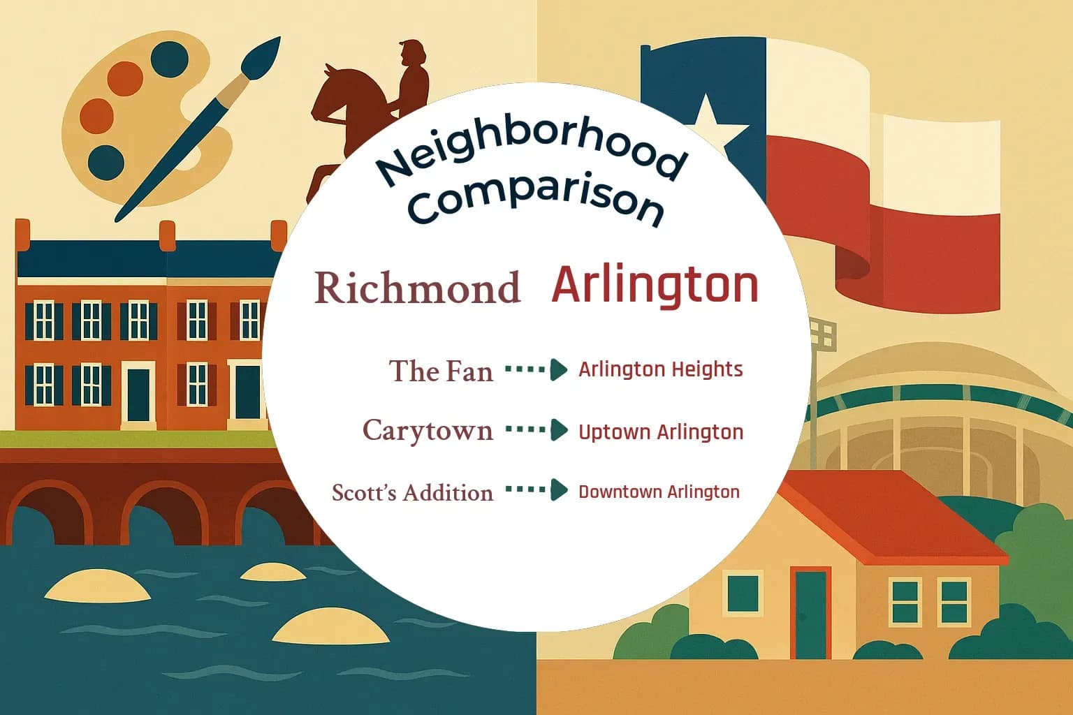 Richmond vs Arlington Neighborhood Comparison