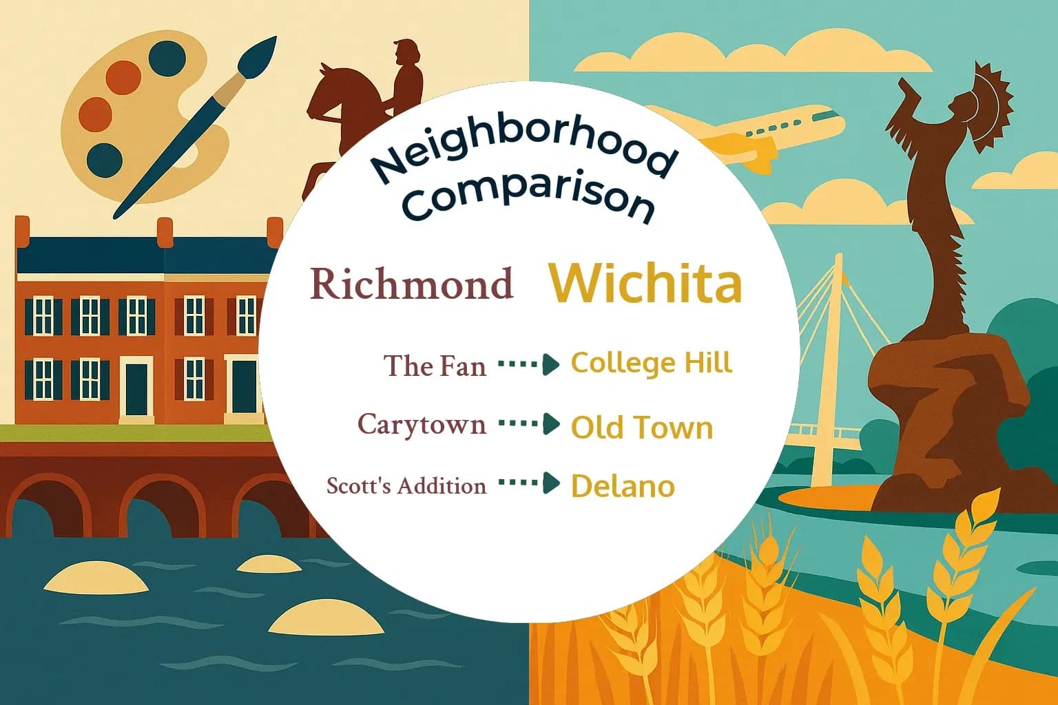 Richmond vs Wichita Neighborhood Comparison