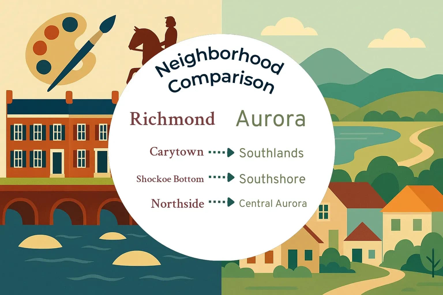 Richmond vs Aurora Neighborhood Comparison