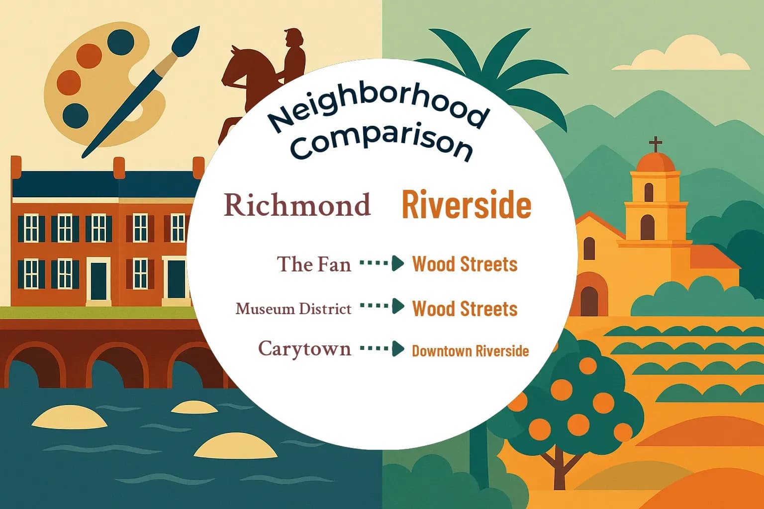 Richmond vs Riverside Neighborhood Comparison