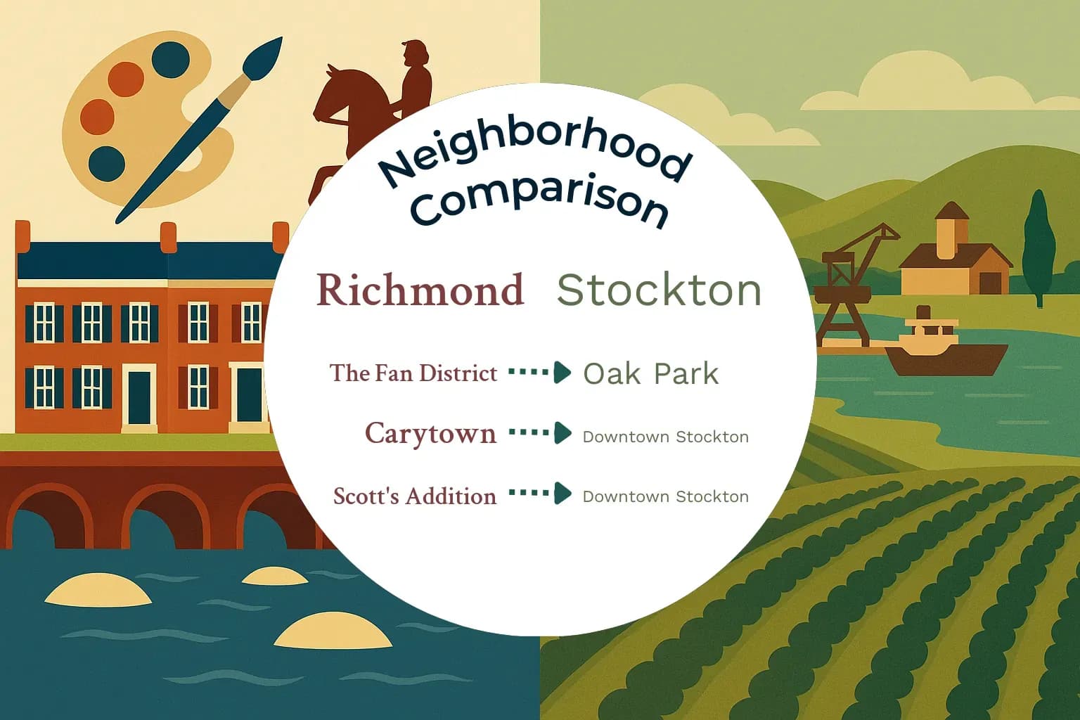 Richmond vs Stockton Neighborhood Comparison