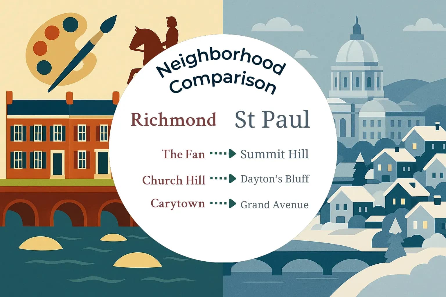 Richmond vs St. Paul Neighborhood Comparison