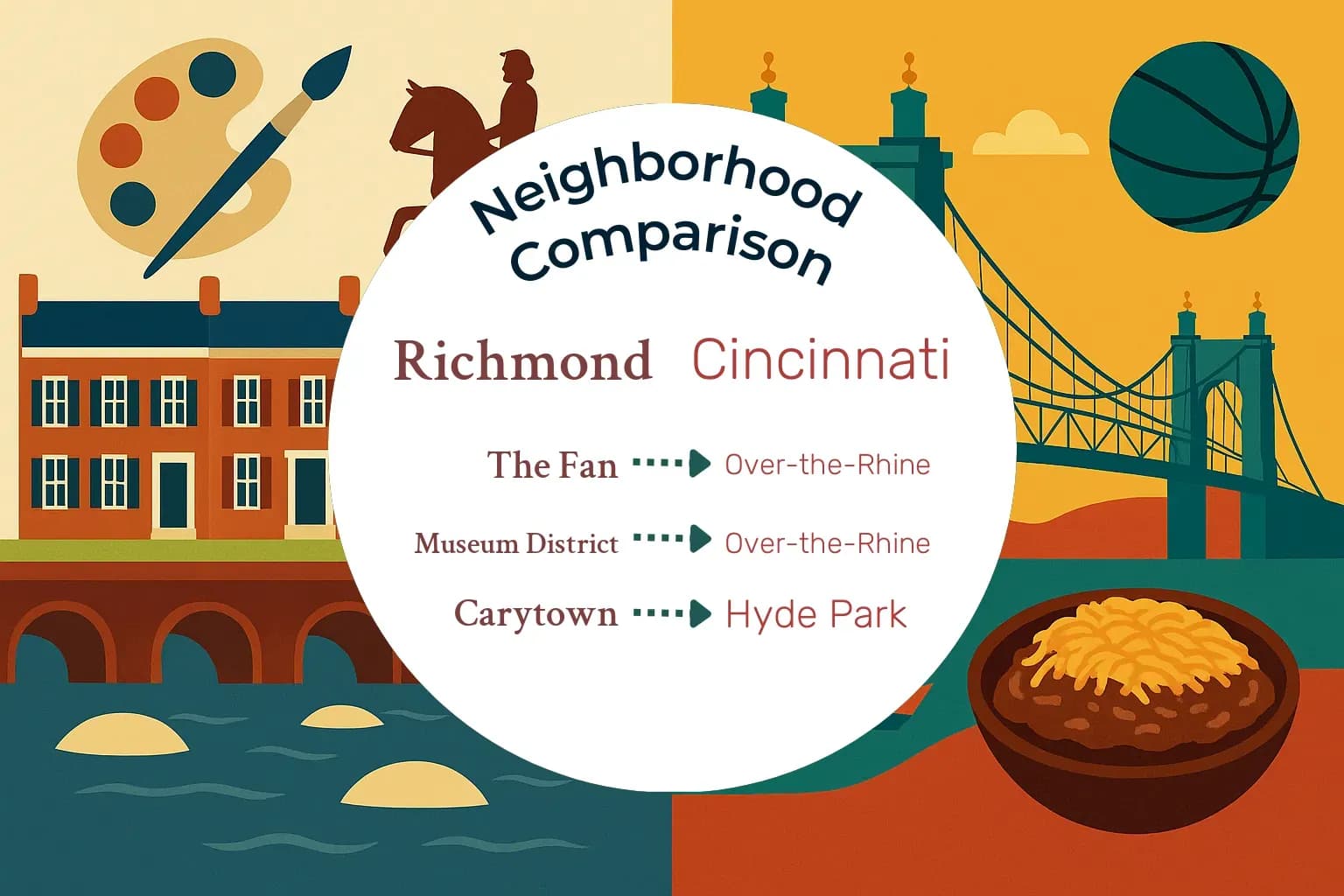 Richmond vs Cincinnati Neighborhood Comparison
