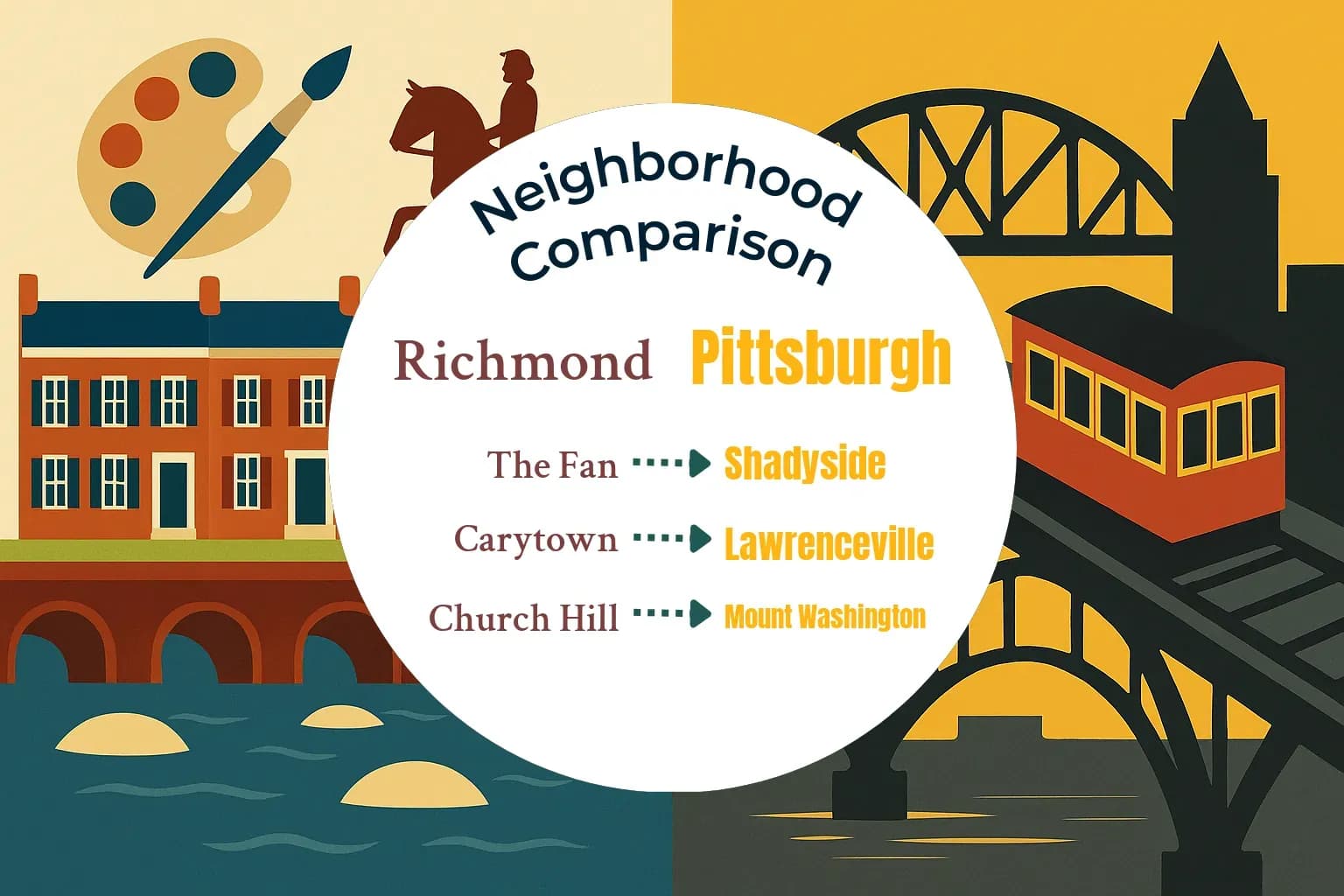 Richmond vs Pittsburgh Neighborhood Comparison