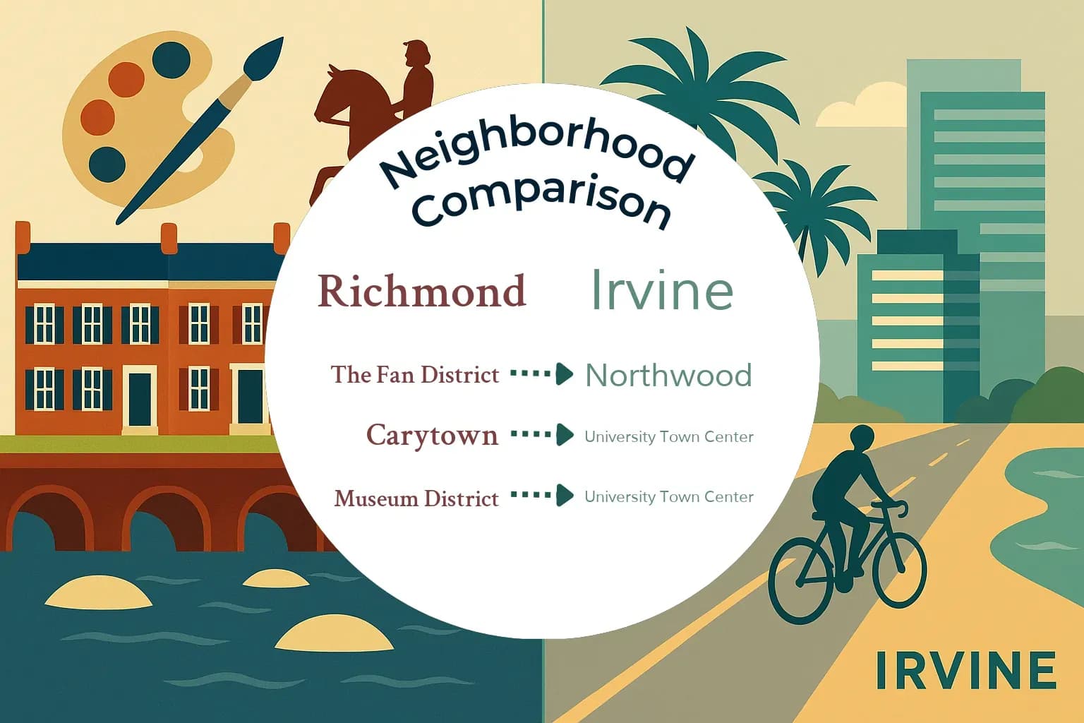 Richmond vs Irvine Neighborhood Comparison