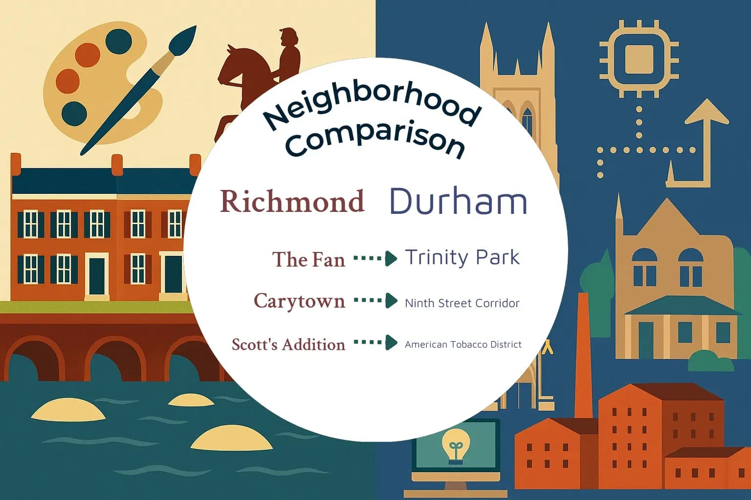 Richmond vs Durham Neighborhood Comparison
