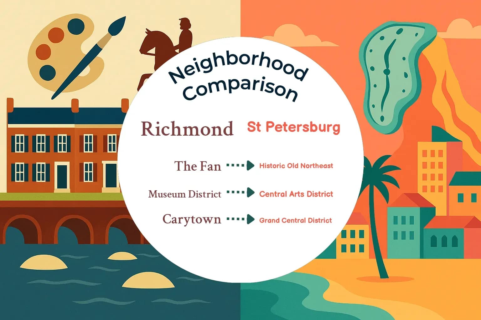 Richmond vs St. Petersburg Neighborhood Comparison