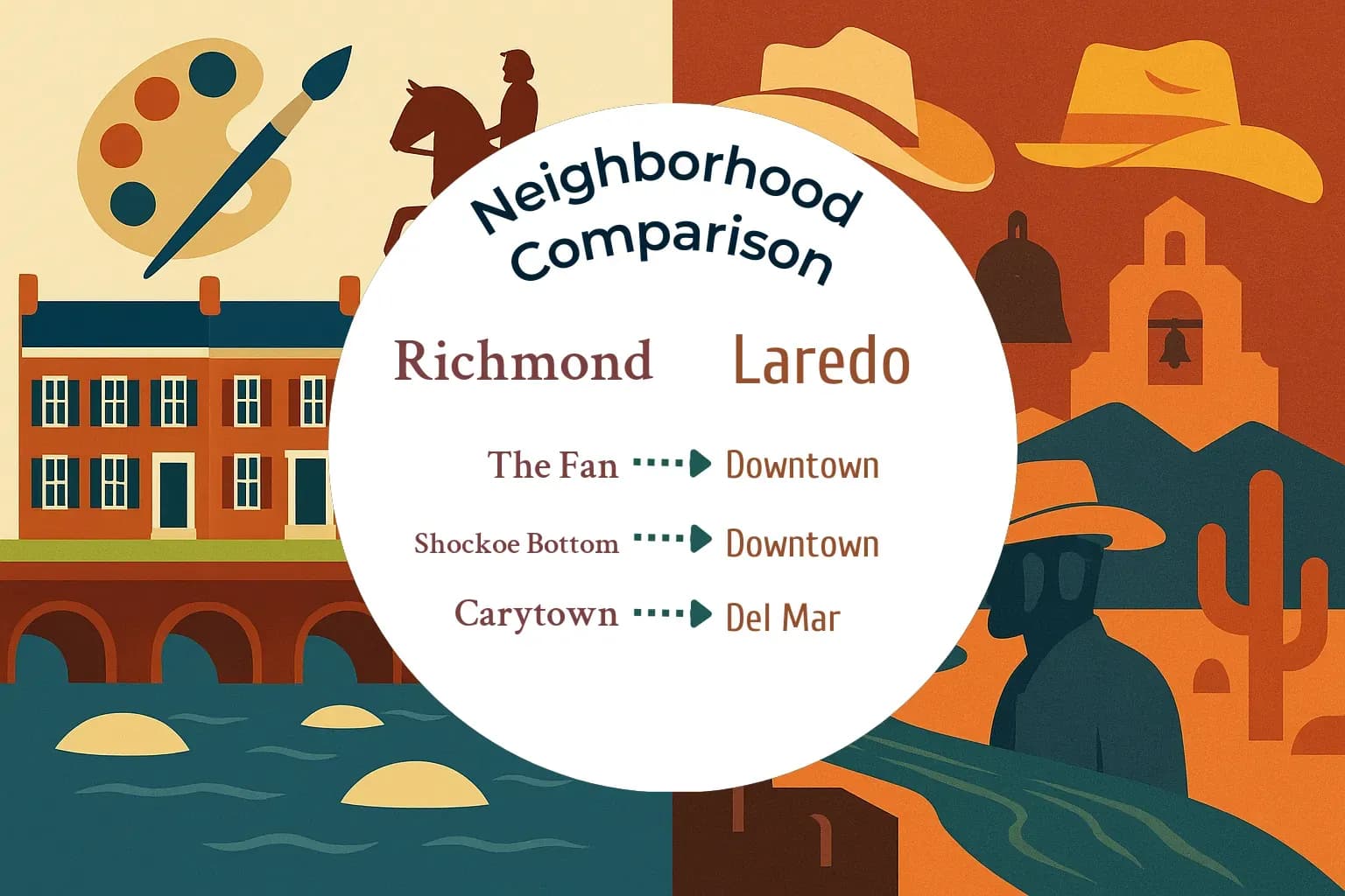 Richmond vs Laredo Neighborhood Comparison