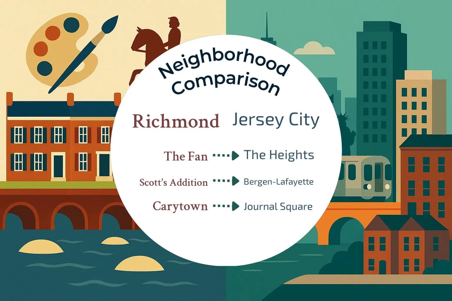 Richmond vs Jersey City Neighborhood Comparison