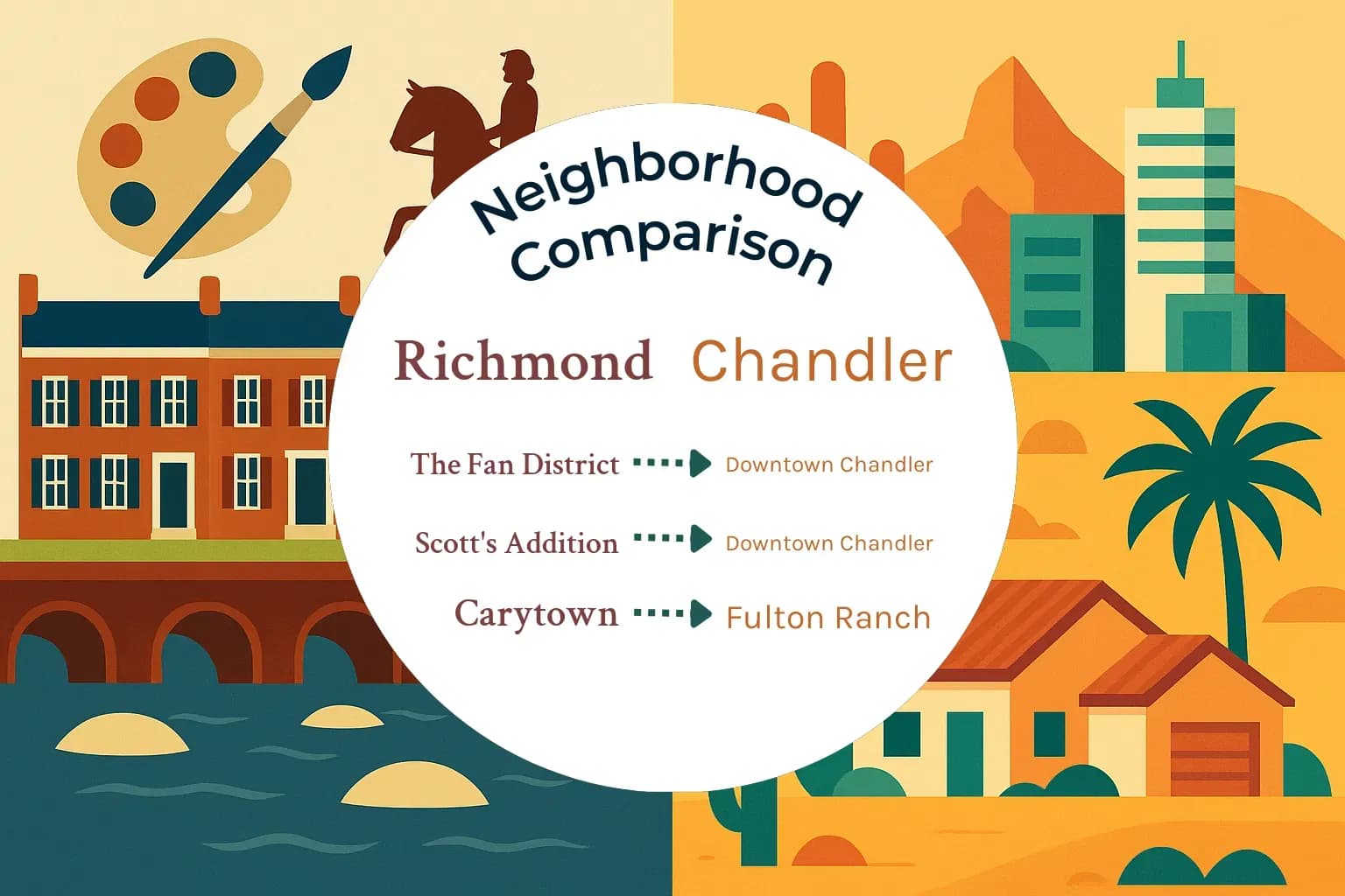 Richmond vs Chandler Neighborhood Comparison