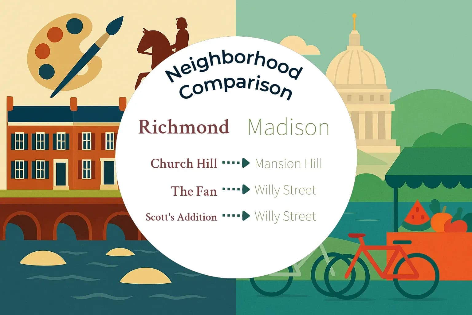 Richmond vs Madison Neighborhood Comparison
