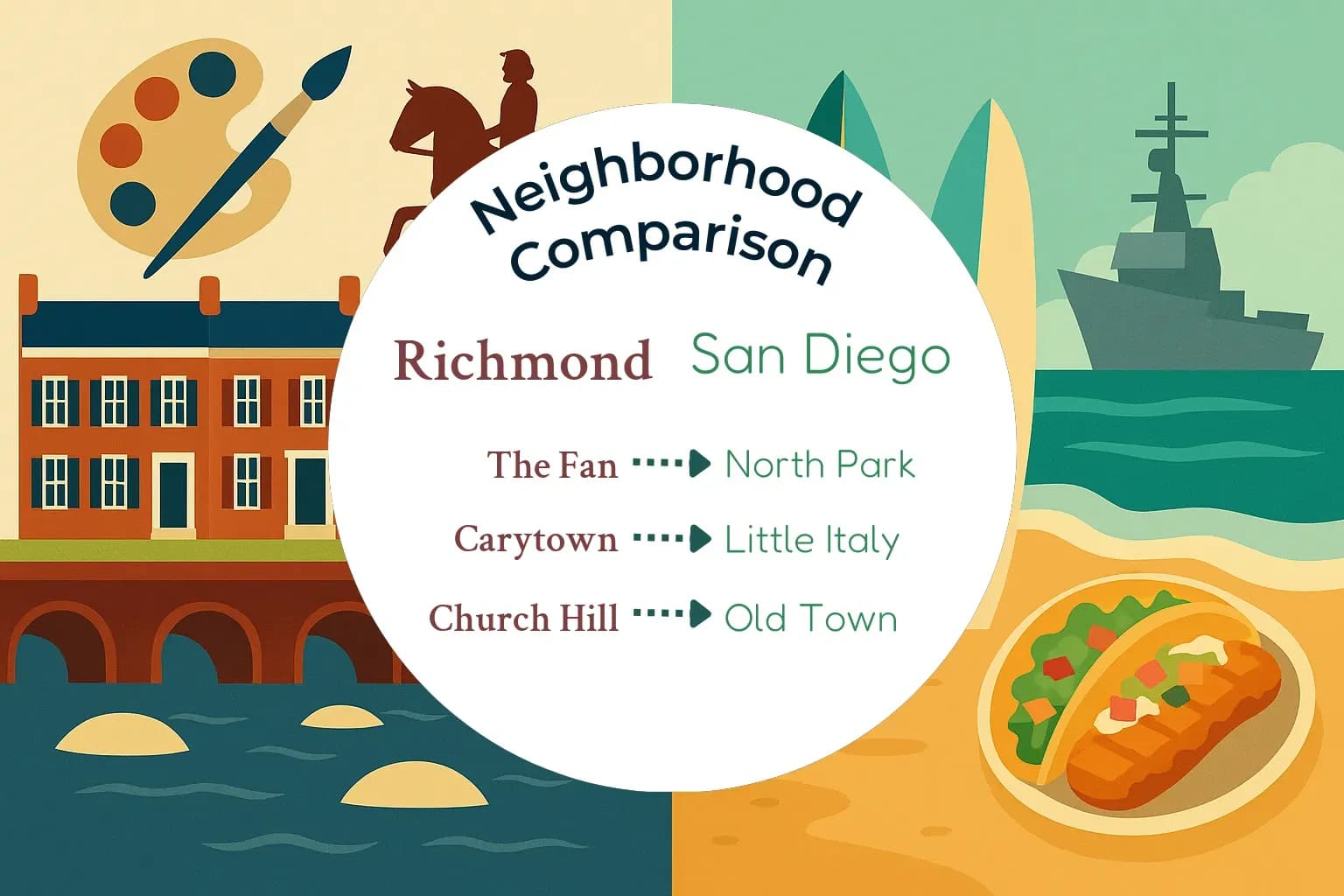 Richmond vs San Diego Neighborhood Comparison