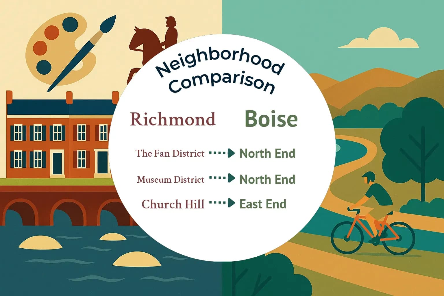 Richmond vs Boise Neighborhood Comparison