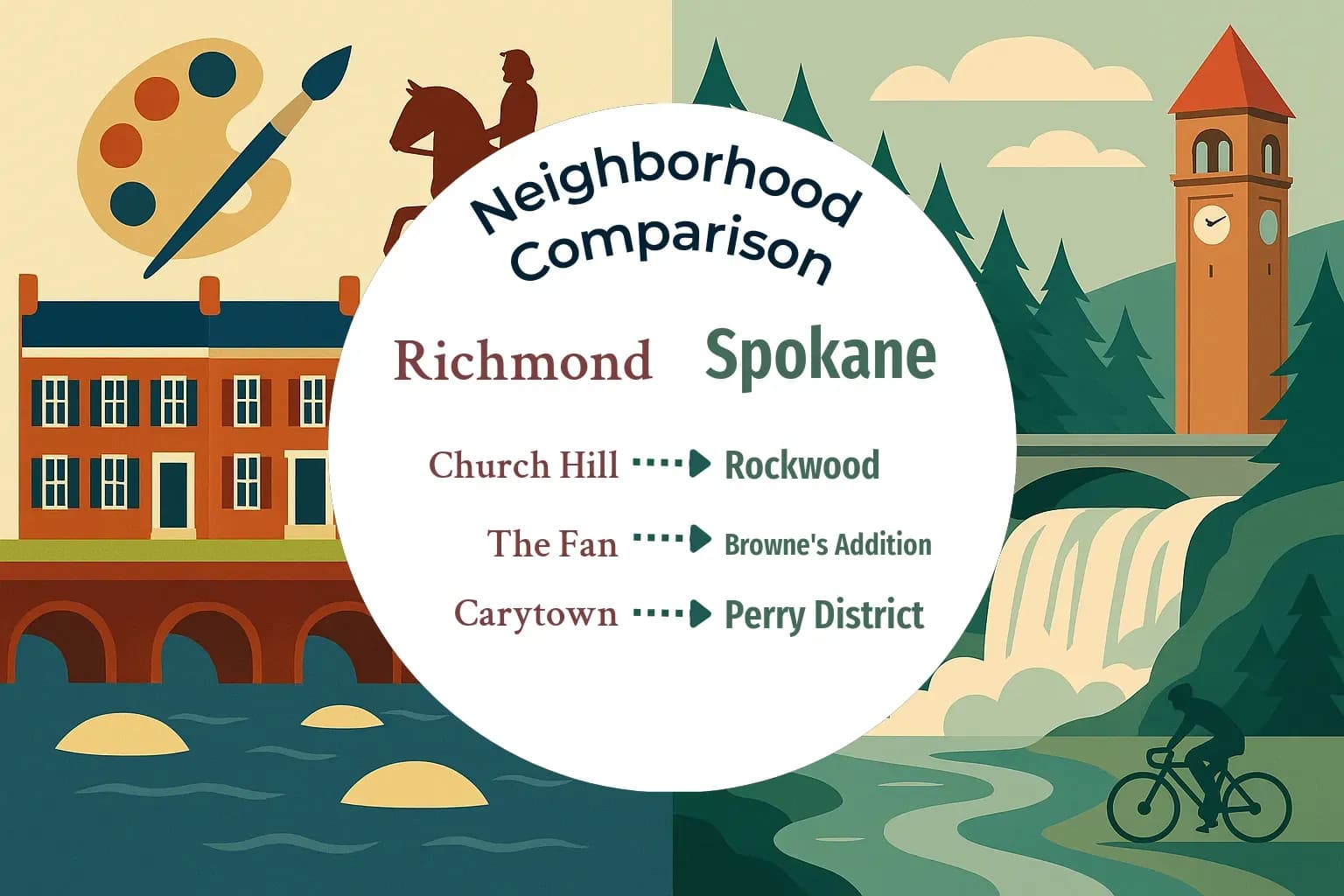 Richmond vs Spokane Neighborhood Comparison
