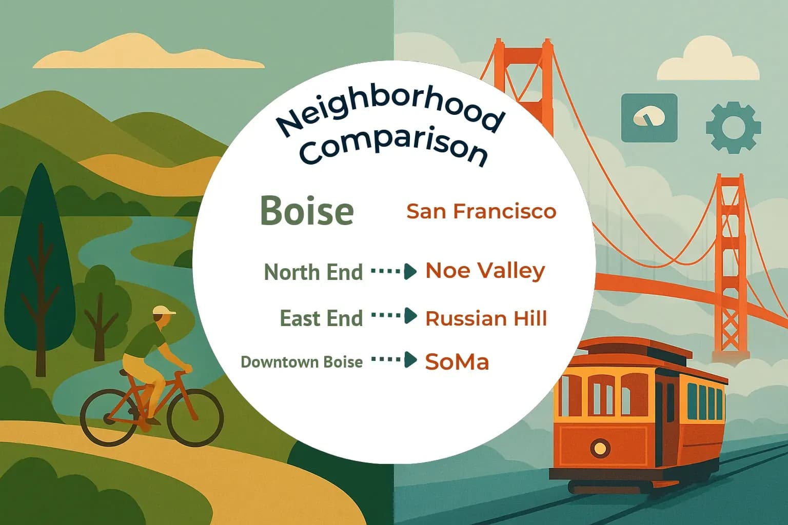 Boise vs San Francisco Neighborhood Comparison