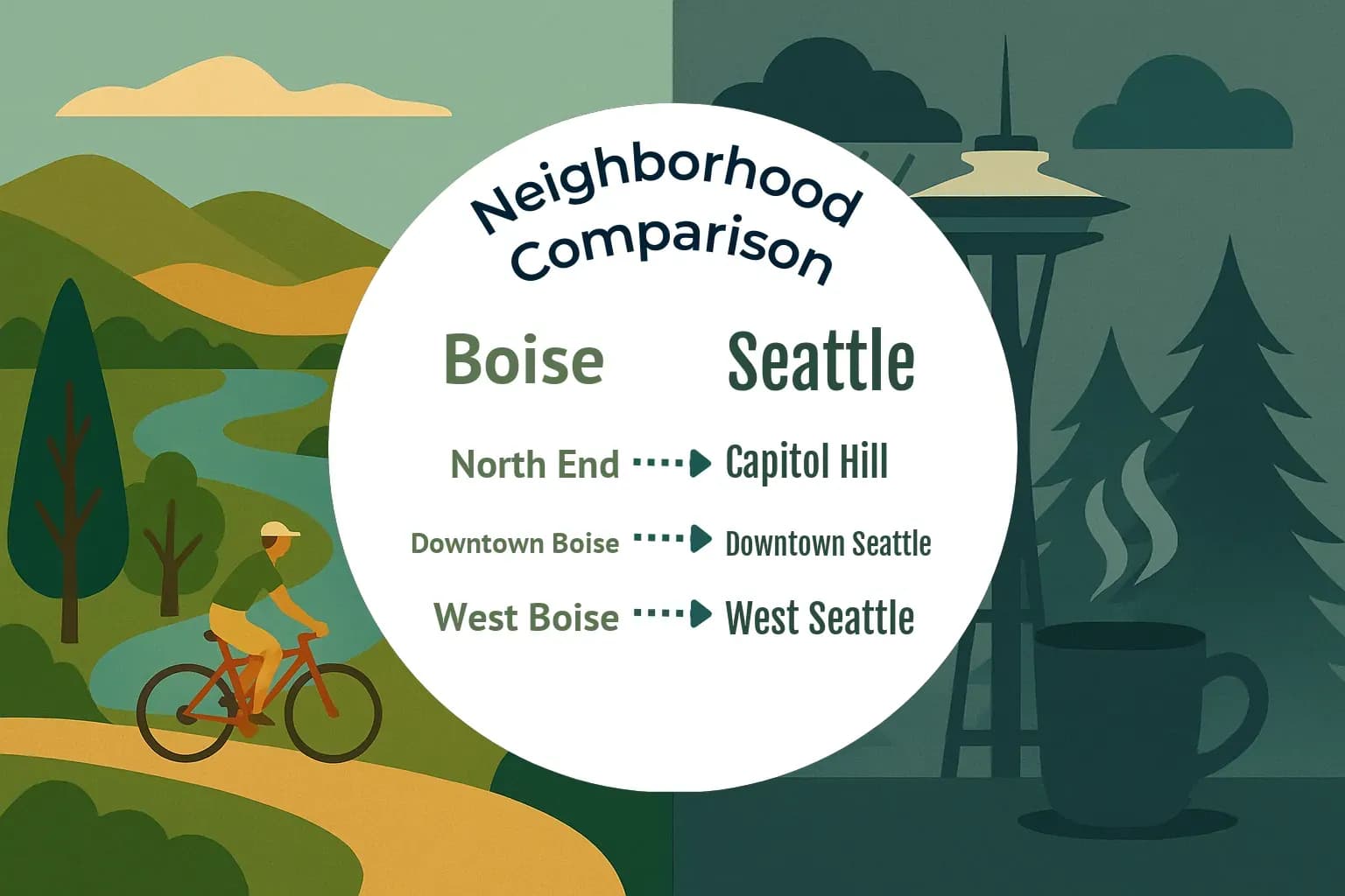 Boise vs Seattle Neighborhood Comparison