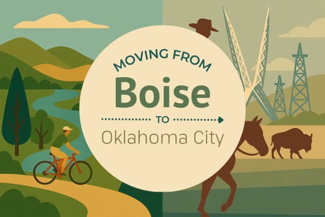Moving from Boise to Oklahoma City