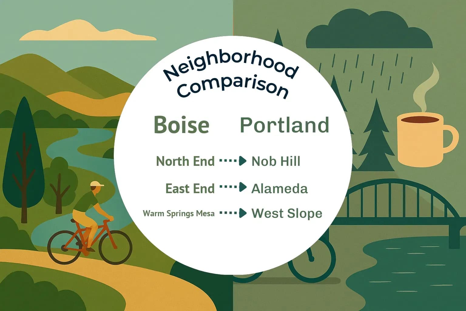 Boise vs Portland Neighborhood Comparison