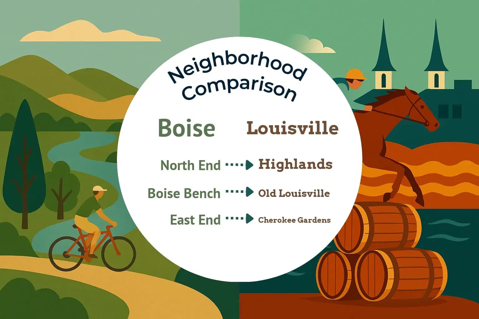 Boise vs Louisville Neighborhood Comparison