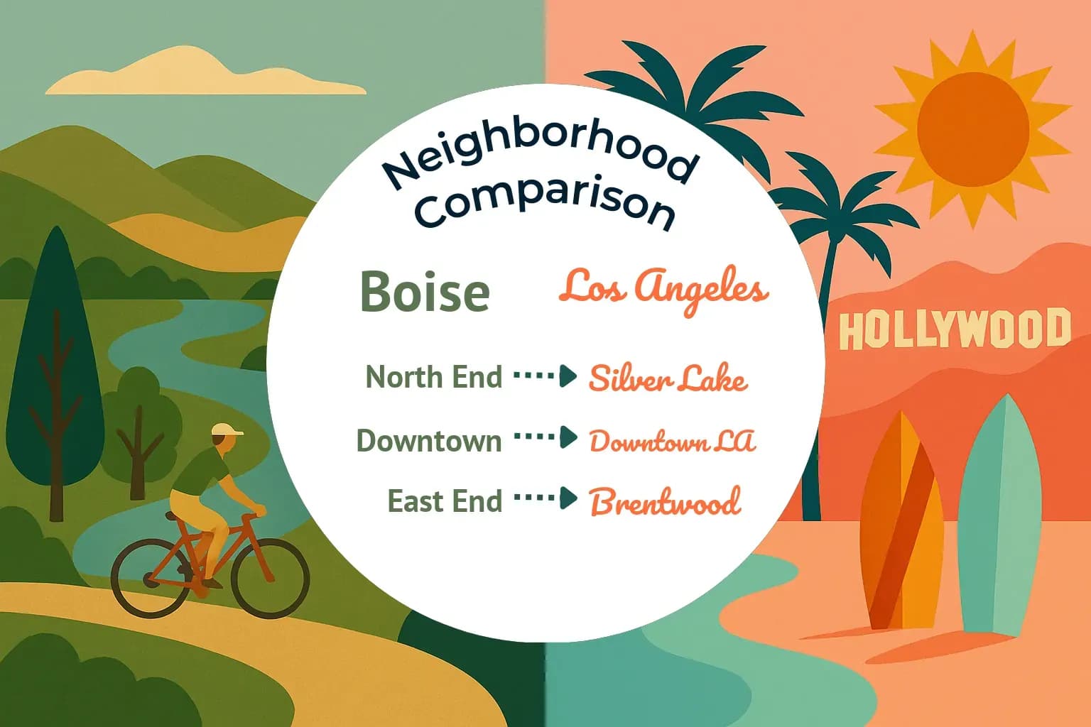 Boise vs Los Angeles Neighborhood Comparison