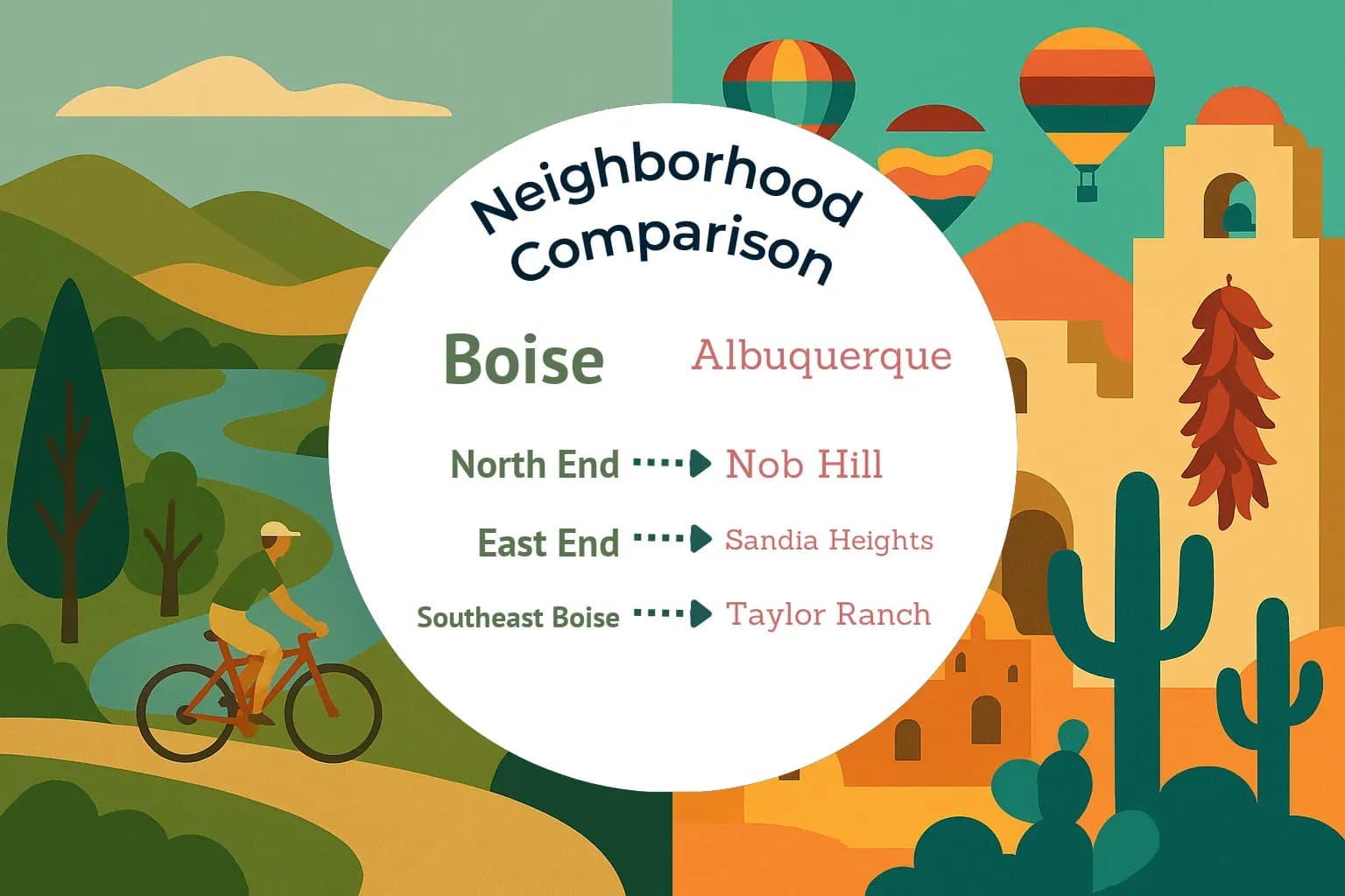 Boise vs Albuquerque Neighborhood Comparison