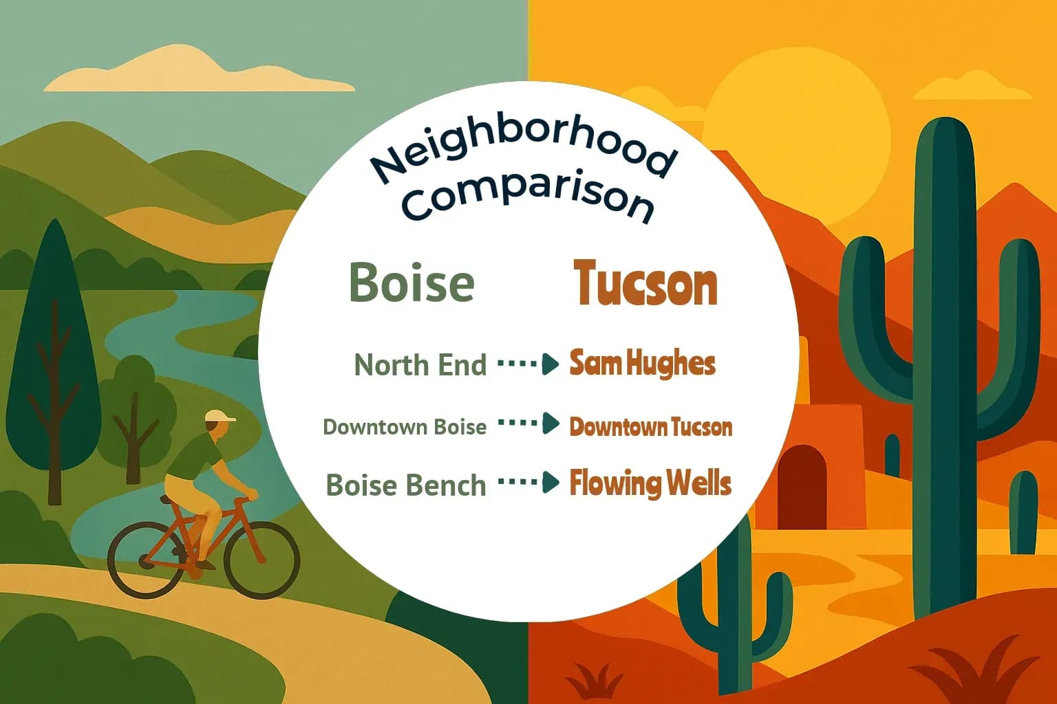 Boise vs Tucson Neighborhood Comparison
