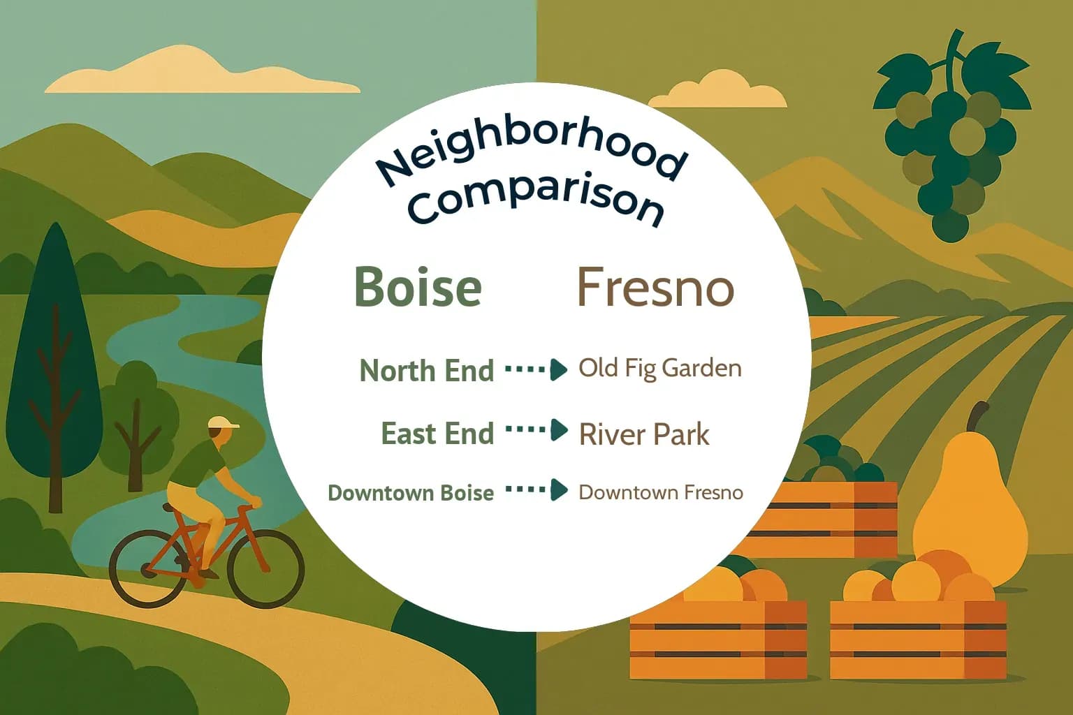 Boise vs Fresno Neighborhood Comparison