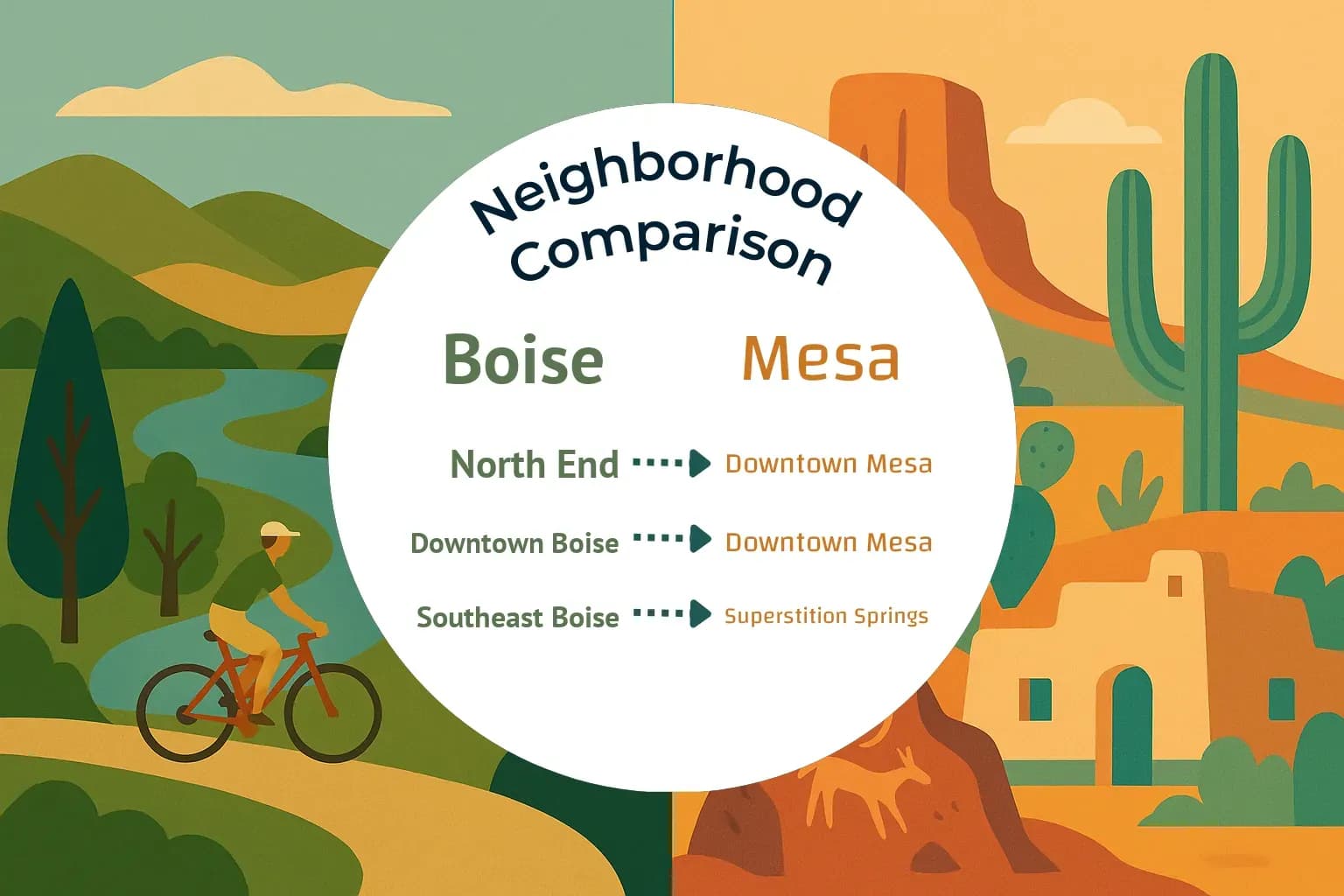 Boise vs Mesa Neighborhood Comparison