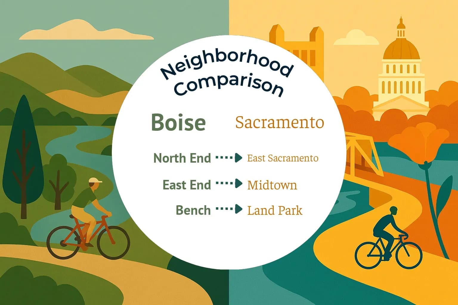 Boise vs Sacramento Neighborhood Comparison