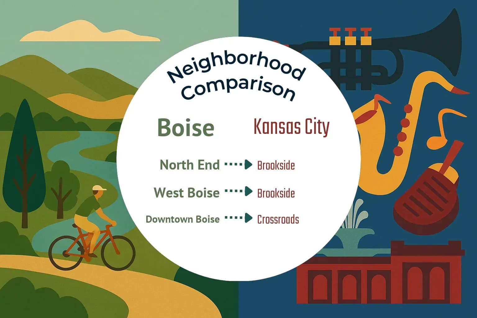 Boise vs Kansas City Neighborhood Comparison