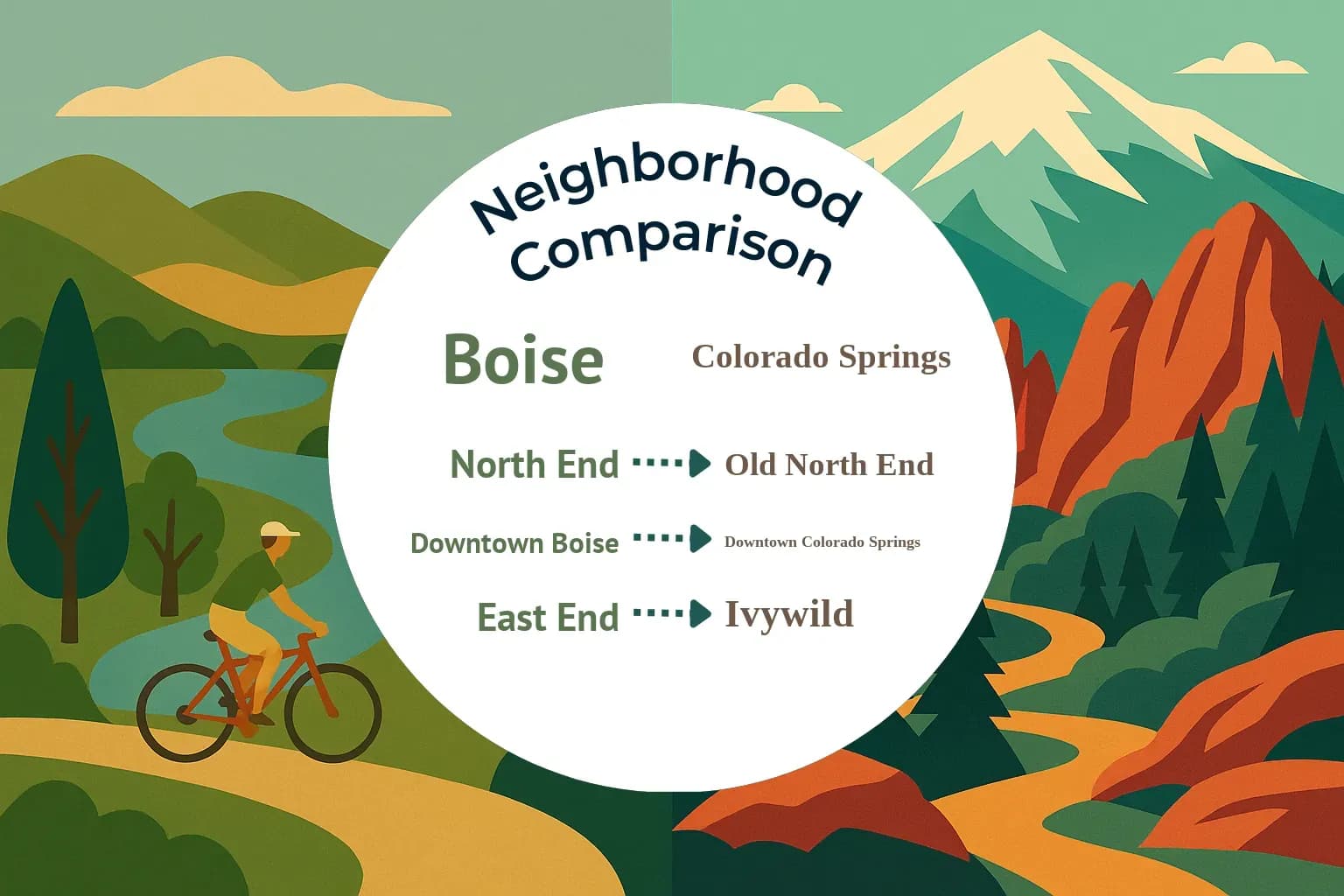 Boise vs Colorado Springs Neighborhood Comparison