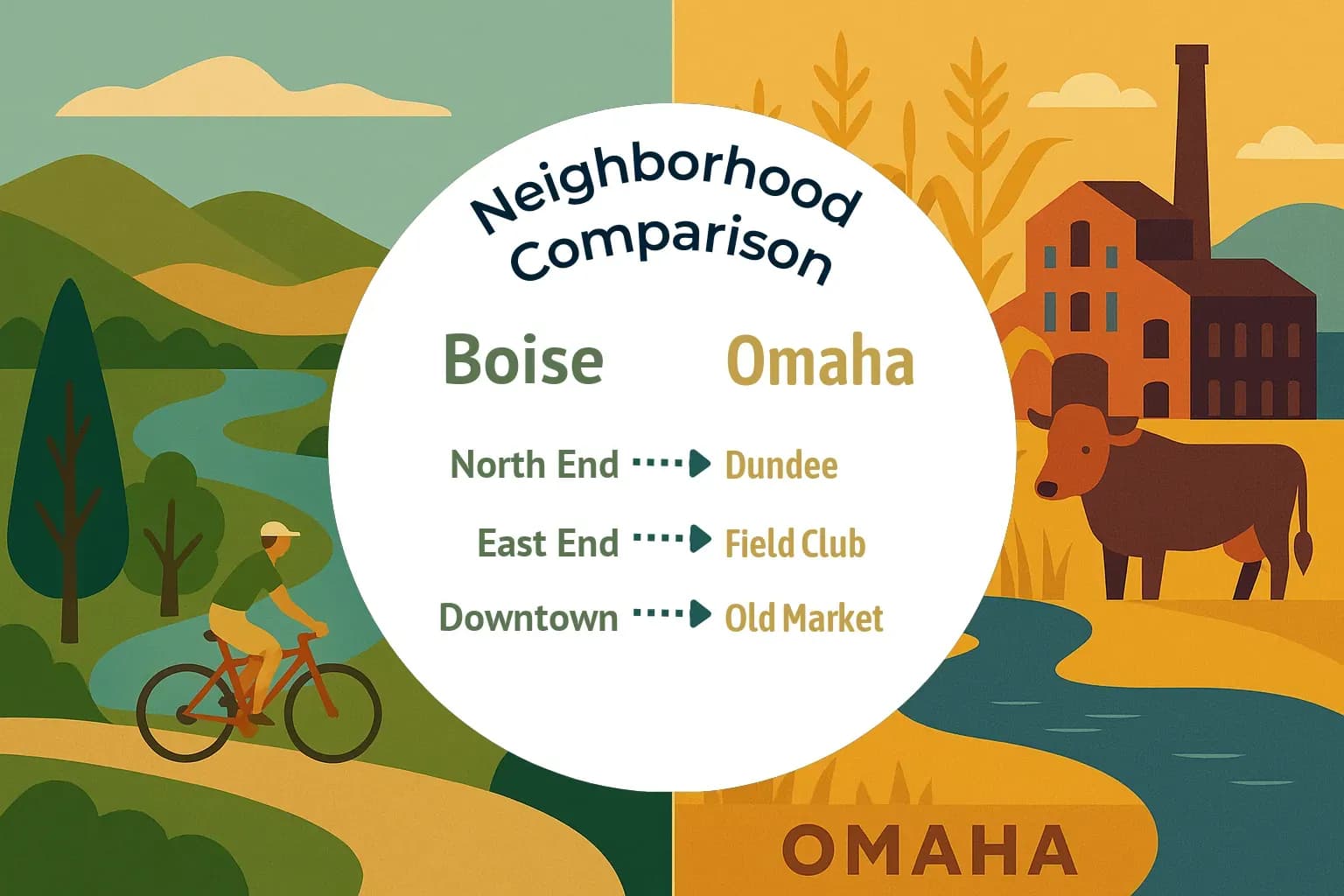 Boise vs Omaha Neighborhood Comparison
