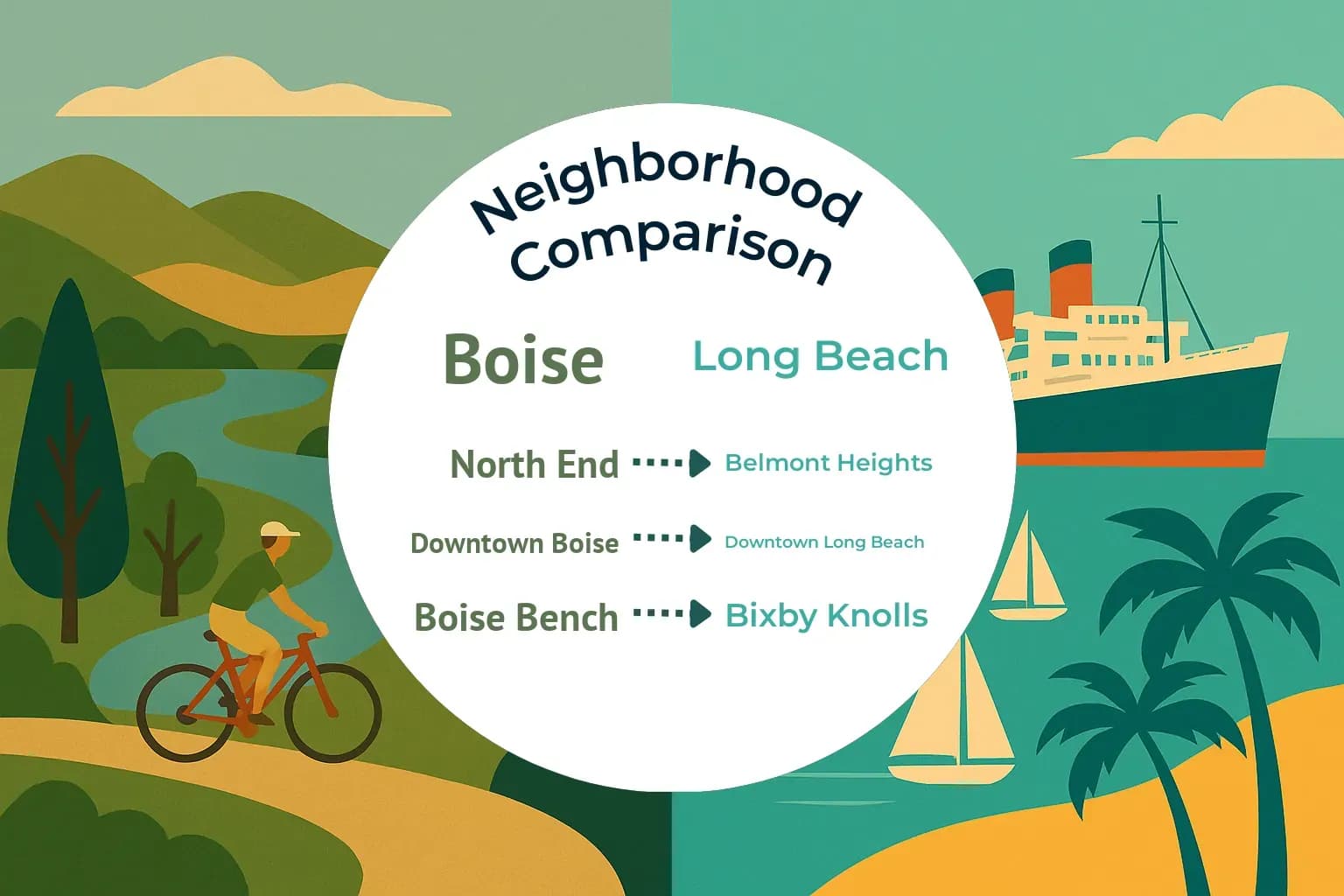 Boise vs Long Beach Neighborhood Comparison
