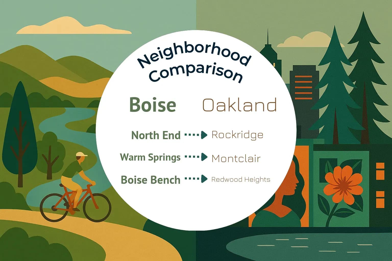 Boise vs Oakland Neighborhood Comparison
