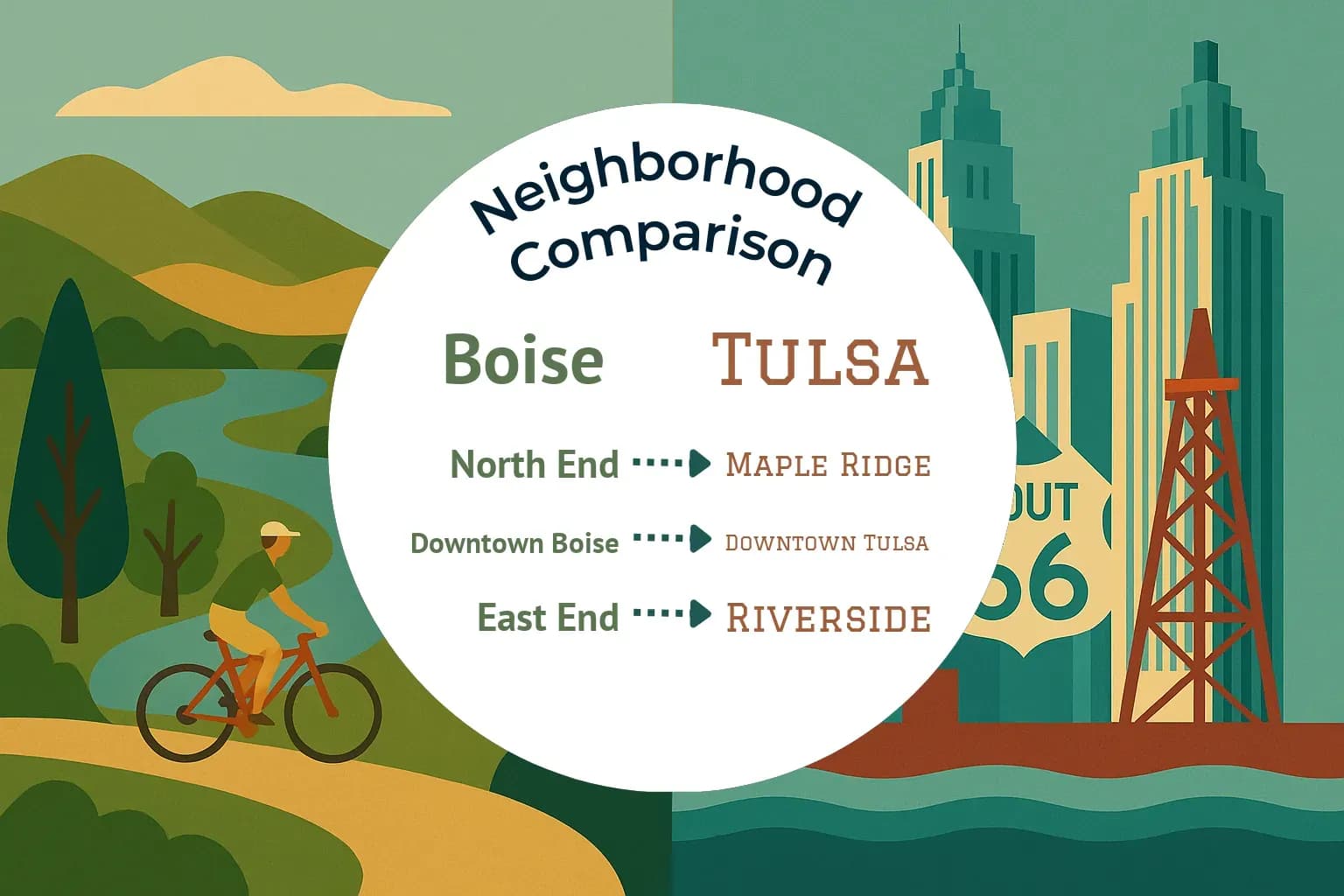 Boise vs Tulsa Neighborhood Comparison