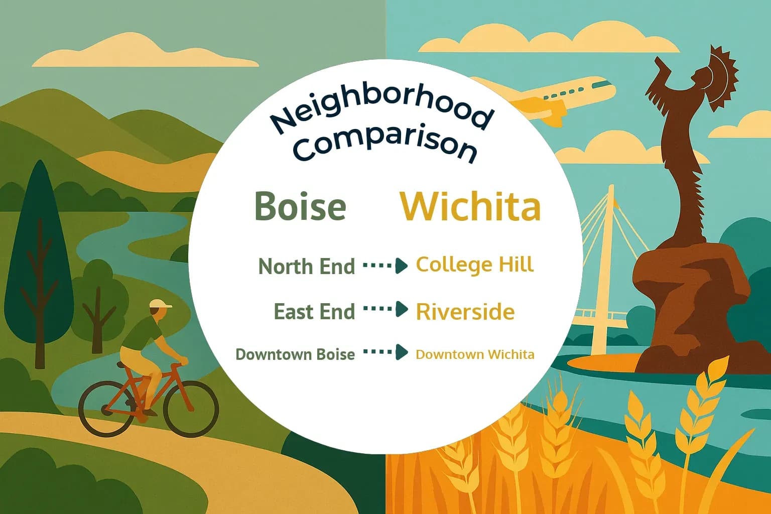 Boise vs Wichita Neighborhood Comparison