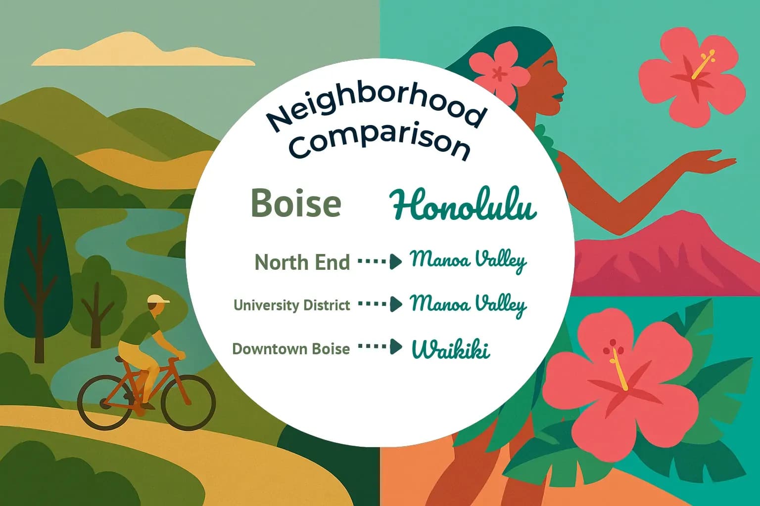 Boise vs Honolulu Neighborhood Comparison