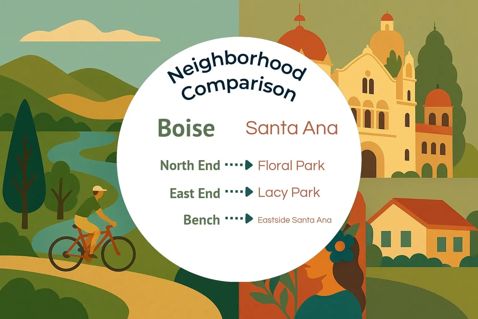 Boise vs Santa Ana Neighborhood Comparison