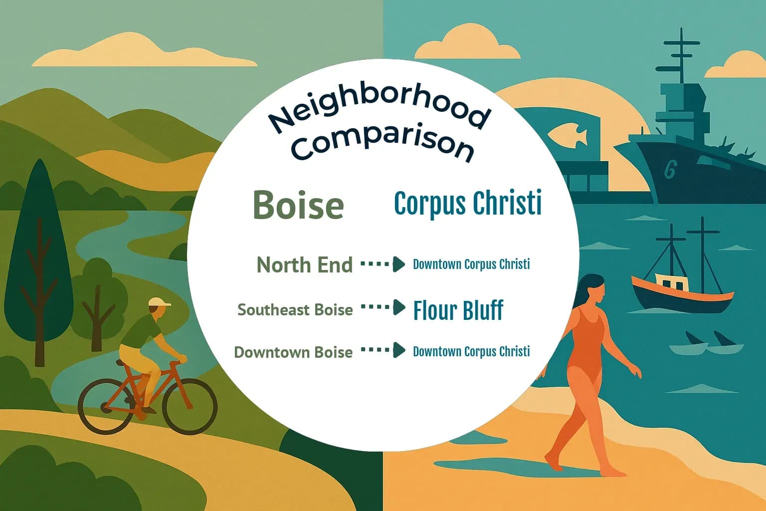 Boise vs Corpus Christi Neighborhood Comparison