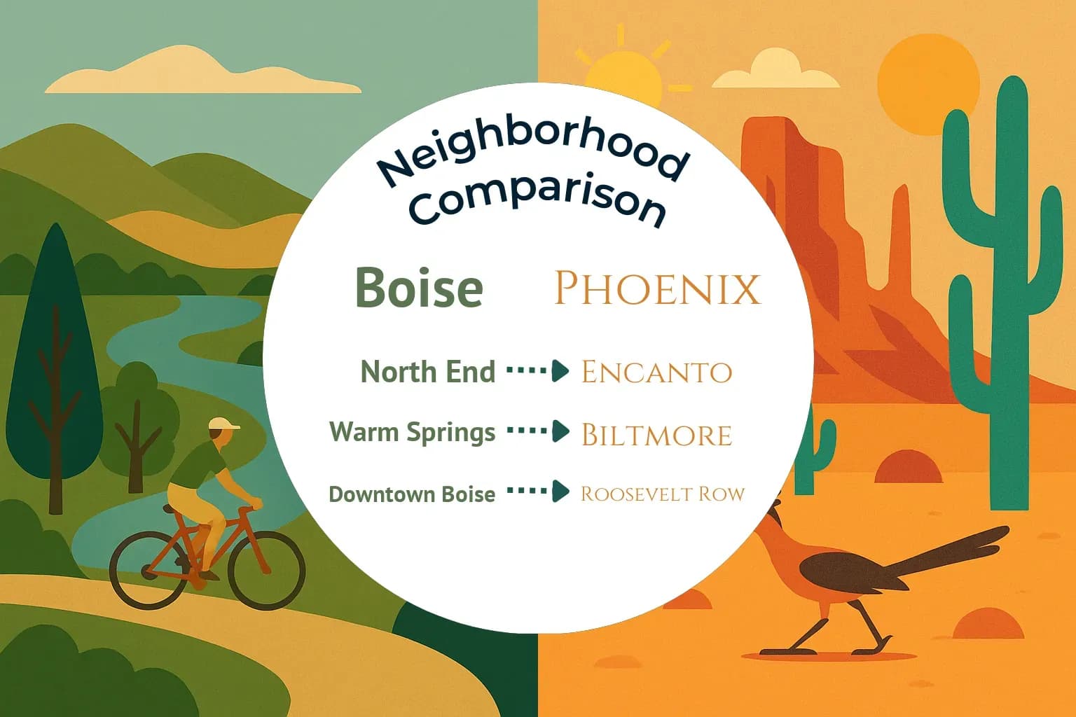 Boise vs Phoenix Neighborhood Comparison