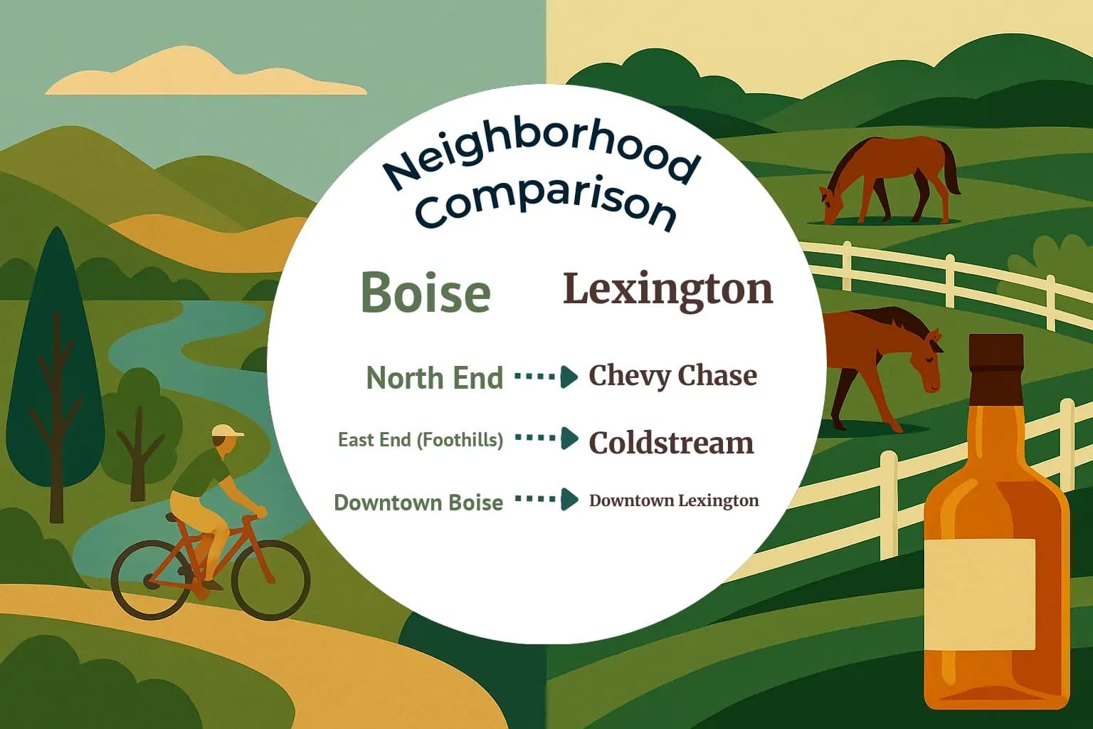 Boise vs Lexington Neighborhood Comparison